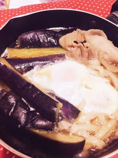 ナスと豚肉のあったかうどん-レシピのメイン写真