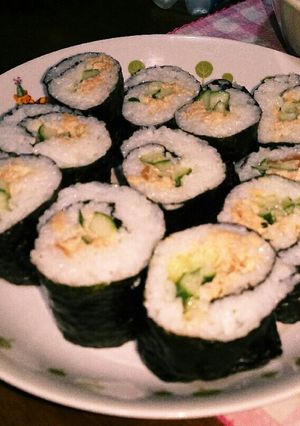 簡単！美味！ツナマヨ大葉巻き寿司！-レシピのメイン写真