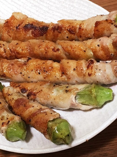 柔らか☆美味しいアスパラとオクラの肉巻き-レシピのメイン写真
