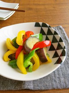 簡単和総菜◎なすとピーマンの揚げ浸し-レシピのメイン写真