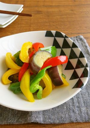 簡単和総菜◎なすとピーマンの揚げ浸し-レシピのメイン写真