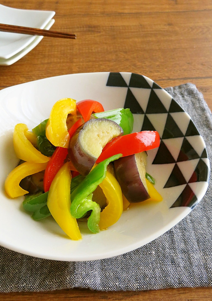 簡単和総菜◎なすとピーマンの揚げ浸し-レシピのメイン写真