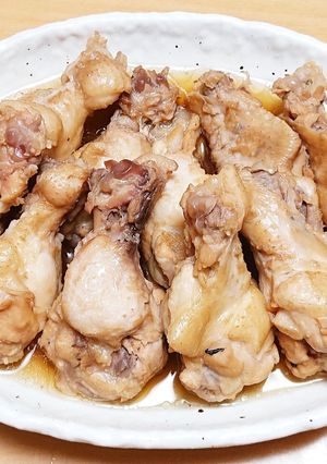 ボンの若鶏手羽元の酢のコトコト煮-レシピのメイン写真