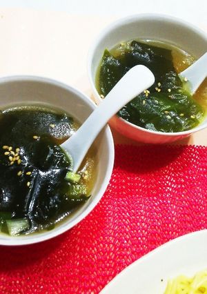ゴマ香るスピード中華スープ-レシピのメイン写真
