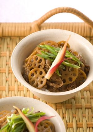 れんこんたっぷり牛丼-レシピのメイン写真