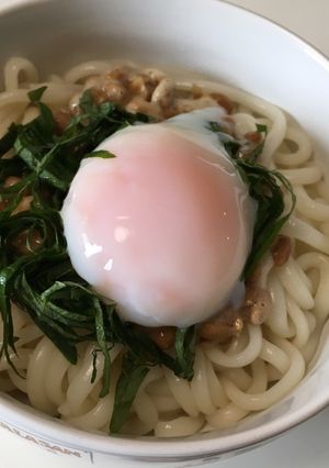 5分で出来ちゃう 納豆釜玉うどん-レシピのメイン写真