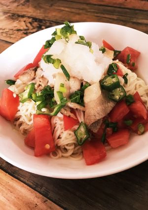 ごま油香るぶっかけ素麺-レシピのメイン写真