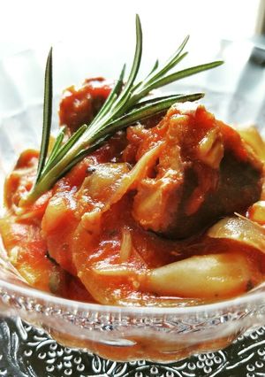 真夏色の鯖缶のトマトソース煮込み-レシピのメイン写真