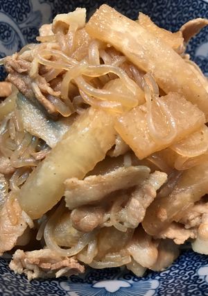 かんたんで美味しい！大根と豚バラ炒め煮-レシピのメイン写真