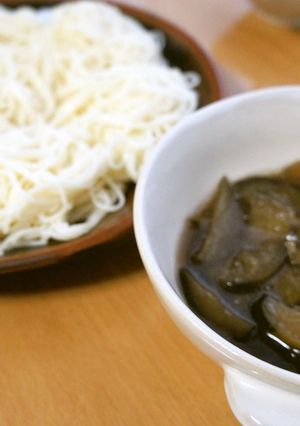 なす豚甘辛そうめん-レシピのメイン写真