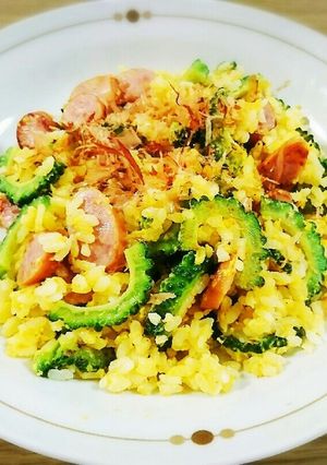 ゴーヤマヨポン炒飯-レシピのメイン写真