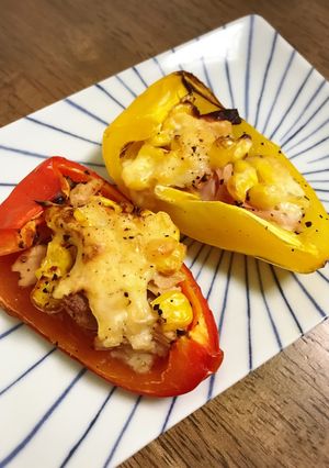 ささっと パプリカのチーズ焼き-レシピのメイン写真