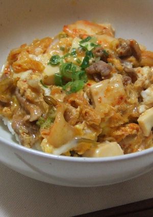 豆腐キムチ丼♪-レシピのメイン写真