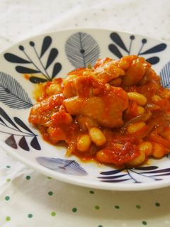 もも肉と大豆のトマト煮込み♪簡単で濃厚♪-レシピのメイン写真