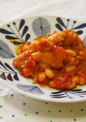 もも肉と大豆のトマト煮込み♪簡単で濃厚♪-レシピのメイン写真