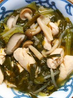 簡単 朝食♪小松菜もやしと鶏ささみの煮物-レシピのメイン写真