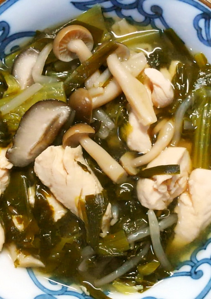 簡単 朝食♪小松菜もやしと鶏ささみの煮物-レシピのメイン写真