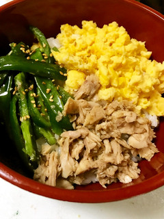 レンジで簡単♡三色丼-レシピのメイン写真