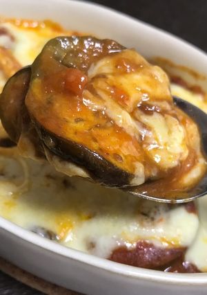 市販のミートソースでナスの手抜きグラタン-レシピのメイン写真