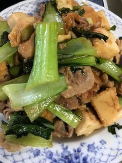 豚肉と青梗菜に厚揚げの照り焼き風-レシピのメイン写真