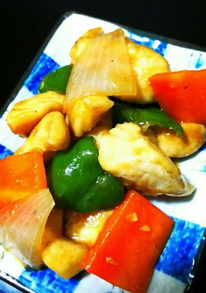 ☆鶏むね肉の黒酢オイスター炒め☆お弁当!-レシピのメイン写真