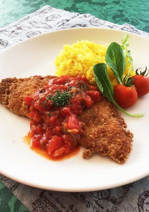 豚肉カツレツトマトソース添え-レシピのメイン写真