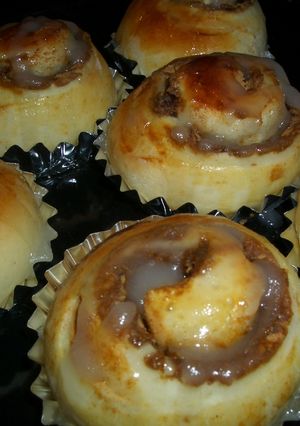 シナモンロールみたいな黄粉ロール♪-レシピのメイン写真