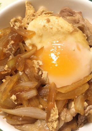 油不要☆簡単☆しゃぶしゃぶ肉の牛丼風☆-レシピのメイン写真