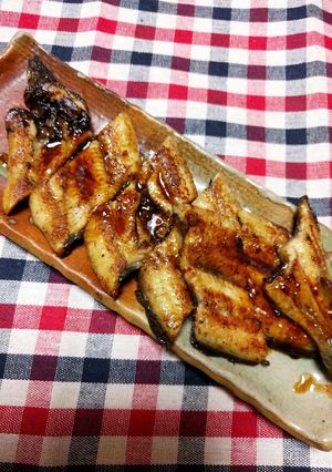 うなぎ♪白焼きのワサビ醤油焼き♥-レシピのメイン写真