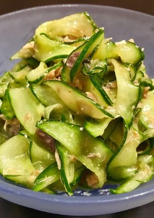 夏バテ解消！きゅうりと鯖味噌の和え物-レシピのメイン写真