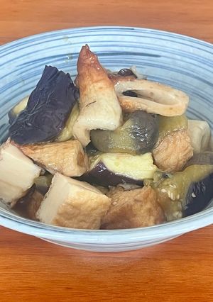 夕食の副菜♡ナスと厚揚げのさっぱり煮物♡-レシピのメイン写真
