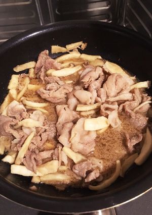 簡単！こまぎれとエリンギのめんつゆ炒め-レシピのメイン写真