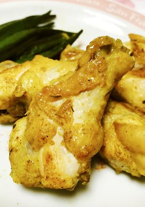 暑い時こそ！ノンオイル鶏手羽元カレー焼き-レシピのメイン写真