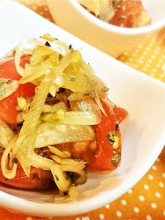 簡単★サッパリ【冷え冷えバジルトマト】-レシピのメイン写真
