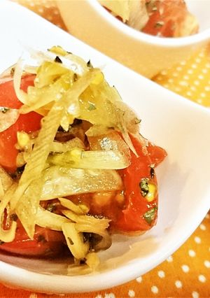 簡単★サッパリ【冷え冷えバジルトマト】-レシピのメイン写真