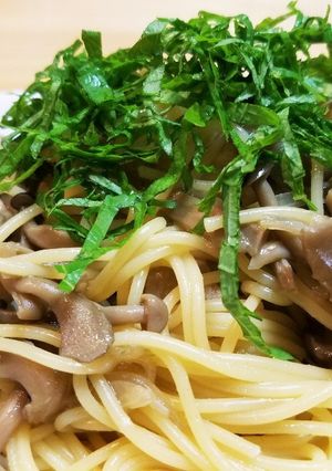 キノコ醤油煮の簡単和風パスタ♪-レシピのメイン写真