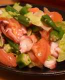 タコと夏野菜のサラダ　簡単マリネ仕立て