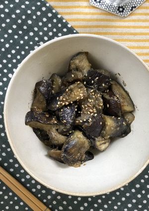 なすの胡麻味噌炒め-レシピのメイン写真