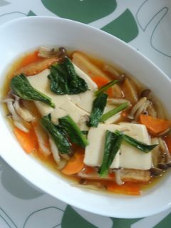 チンするだけ!野菜豆腐煮♪-レシピのメイン写真
