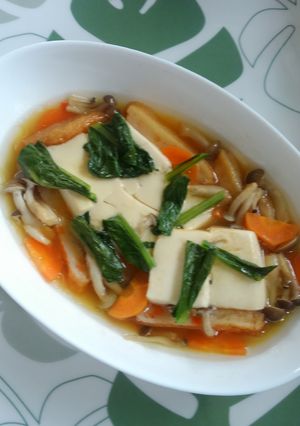 チンするだけ！野菜豆腐煮♪-レシピのメイン写真