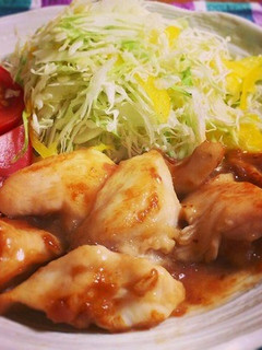 鶏胸肉の梅肉ソース-レシピのメイン写真