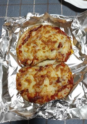 主食になる？生椎茸のピザ風焼き-レシピのメイン写真
