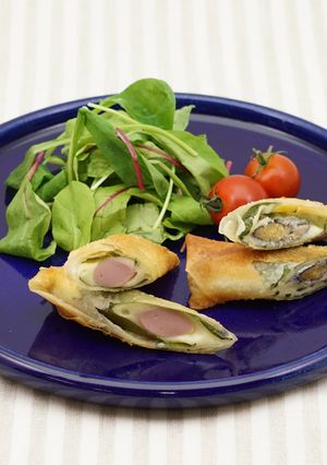 魚肉ソーセージとチーズの春巻き-レシピのメイン写真