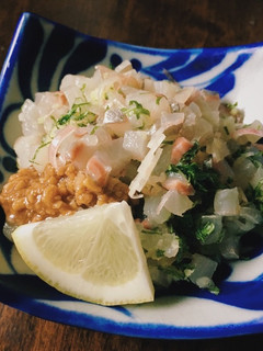 薬味をたっぷり使って◆鯵(あじ)のたたき-レシピのメイン写真