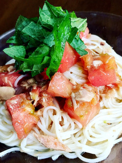 冷製パスタ風素麺-レシピのメイン写真
