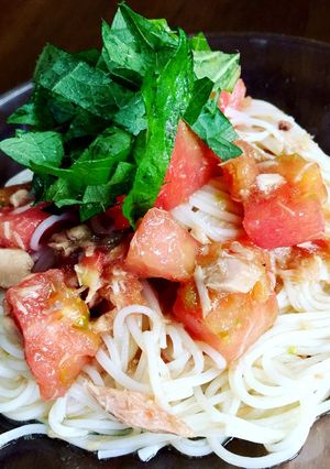 冷製パスタ風素麺-レシピのメイン写真
