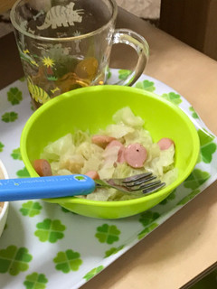 【油なし】キャベツとウィンナーのソテー-レシピのメイン写真
