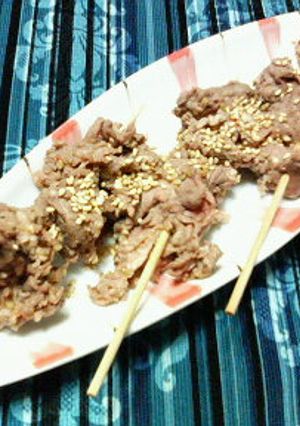 食べ易い♪✿簡単♪❀牛串♪♪✿-レシピのメイン写真