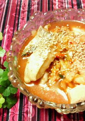 タラと✿豆腐の❀温か✿さっぱりキムチ煮♪-レシピのメイン写真