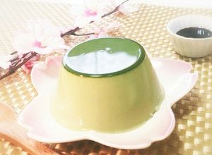 粉末緑茶で作るとろぷるプリン-レシピのメイン写真
